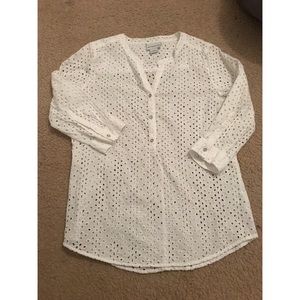 White Lace 1/4 sleeve